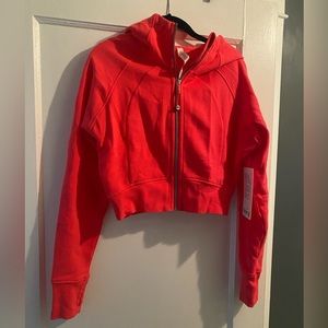 Lululemon Scuba Full Zip Cropped Hoodie - Lipgloss
